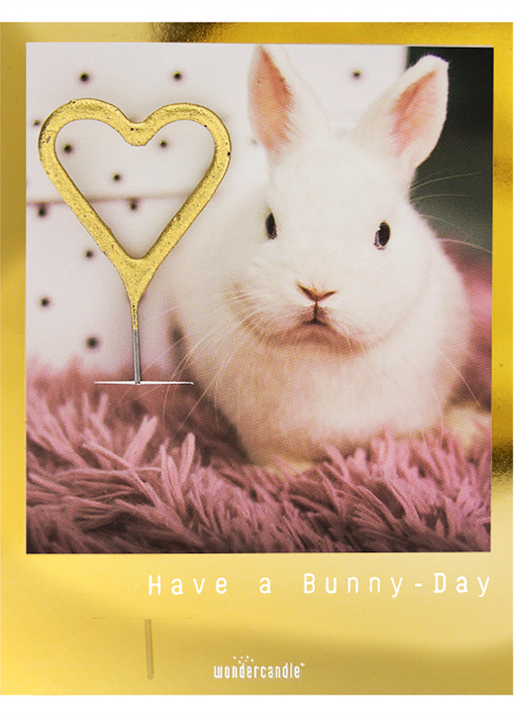 Have a bunny Day! Wunderkerze mit Karte