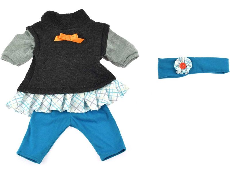 miniland dolls Bekleidungs-Set für Puppen, 3-tlg. mit Stirnband