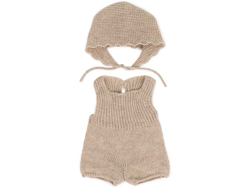 miniland dolls Outfit Latzhose mit Mütze