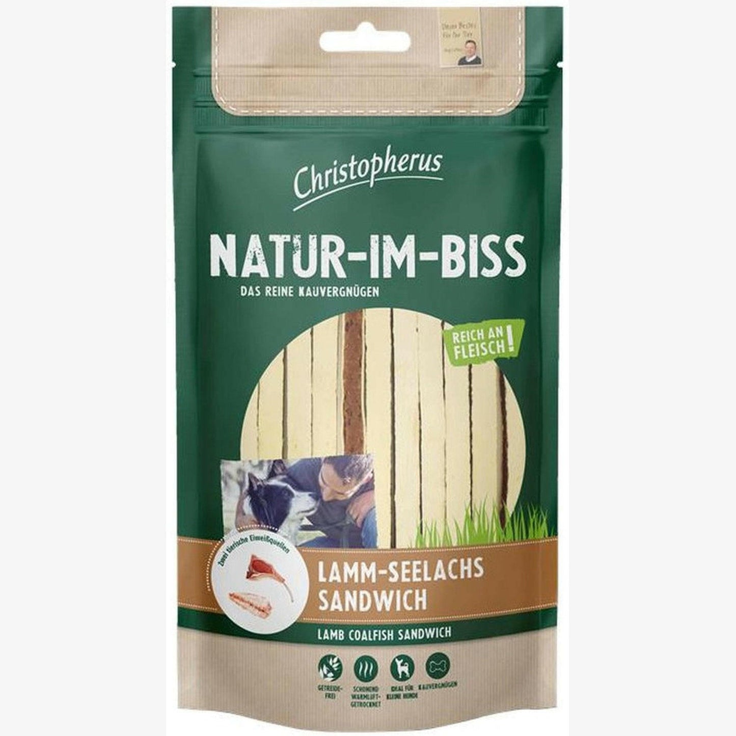 Christopherus Snack Lamm Seelachs Sandwich 12x70g