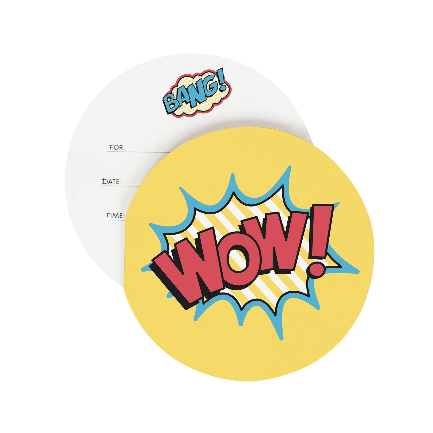 Comic Einladungen rund