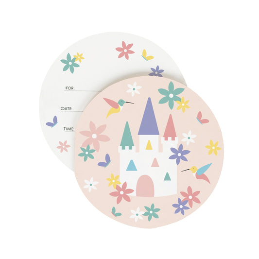 Prinzessin Einladungen rund