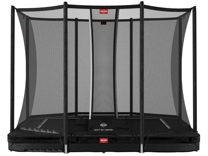 BERG Trampolin Ultim Favorit InGround 280 Black inkl. Sicherheitsnetz Comfort