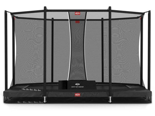 BERG Trampolin Ultim Favorit InGround 330 Grey inkl. Sicherheitsnetz Comfort