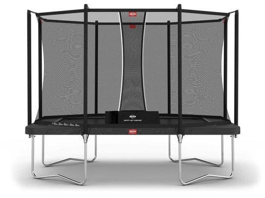 BERG Trampolin Ultim Favorit Regular 330 Grey mit AirFlow inkl. Sicherheitsnetz Comfort