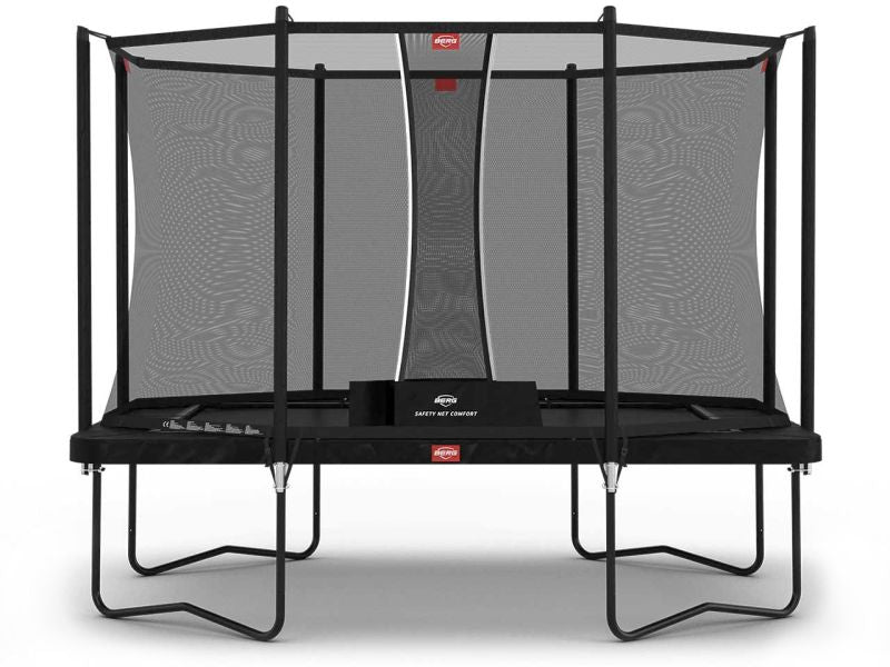 BERG Trampolin Ultim Favorit Regular 330 Black inkl. Sicherheitsnetz Comfort