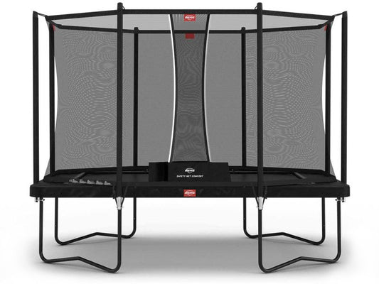 BERG Trampolin Ultim Favorit Regular 330 Black inkl. Sicherheitsnetz Comfort