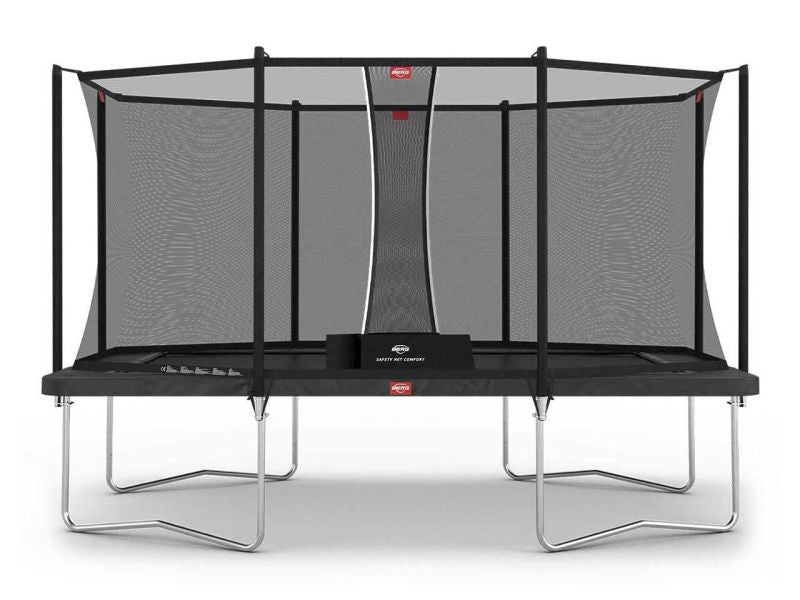 BERG Trampolin Ultim Favorit Regular 410 Grey inkl. Sicherheitsnetz Comfort