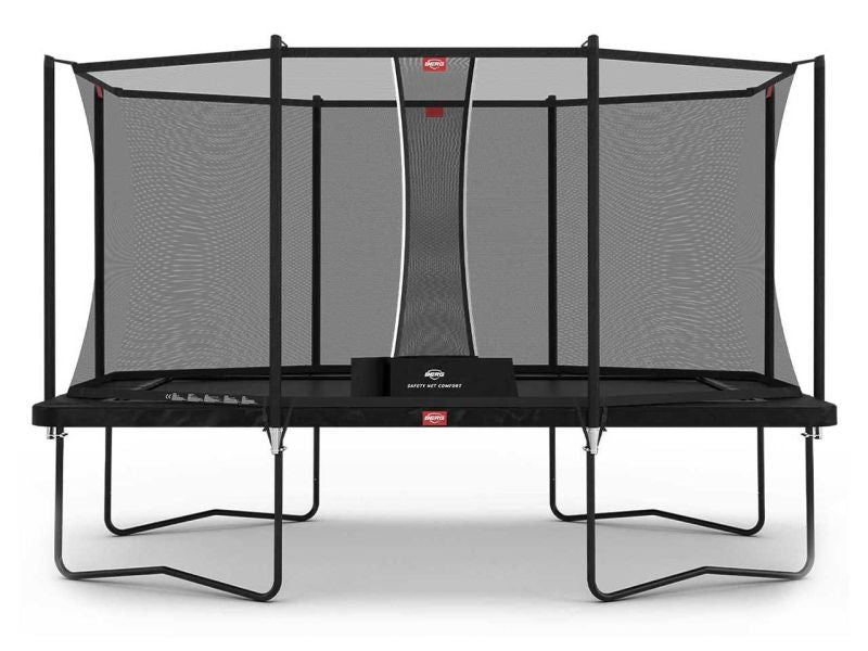 BERG Trampolin Ultim Favorit Regular 410 Black inkl. Sicherheitsnetz Comfort