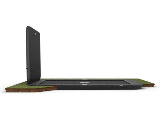 BERG Trampolin Ultim Champion Sports FlatGround 500 Grey mit Airflow Pro inkl. AeroWall