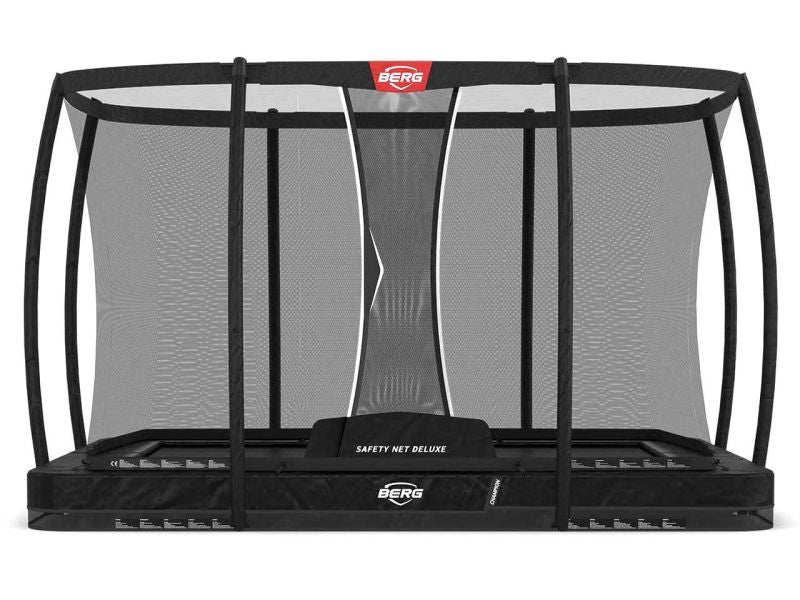 BERG Trampolin Ultim Champion InGround 330 Black inkl. Sicherheitsnetz Deluxe