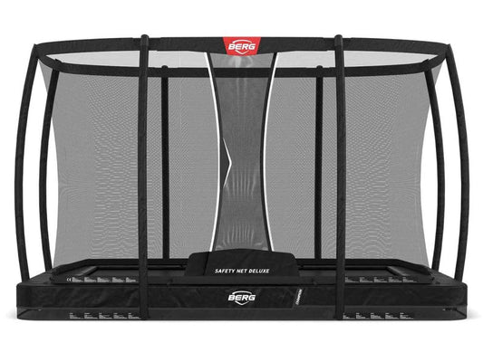 BERG Trampolin Ultim Champion InGround 330 Black inkl. Sicherheitsnetz Deluxe