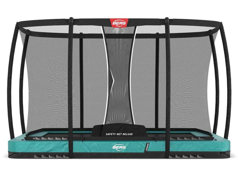BERG Trampolin Ultim Champion InGround 330 Grün inkl. Sicherheitsnetz Deluxe