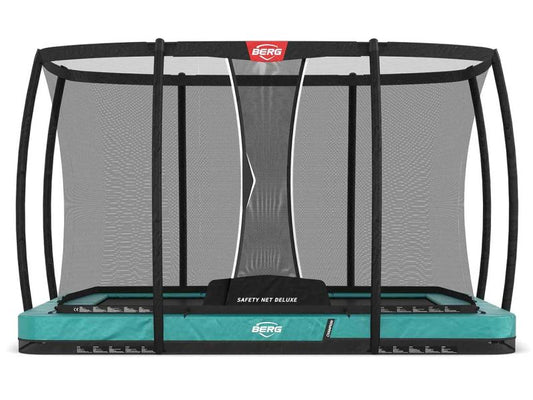 BERG Trampolin Ultim Champion InGround 330 Grün inkl. Sicherheitsnetz Deluxe