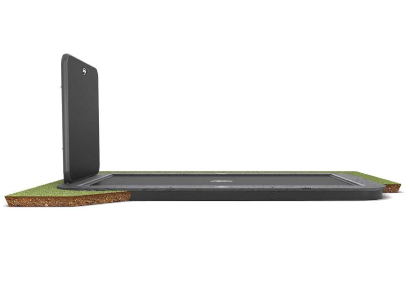 BERG Trampolin Ultim Elite Sports FlatGround 500 Grey mit AirFlow Pro inkl. AeroWall