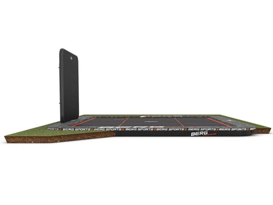 BERG Trampolin Ultim Pro Bouncer Sports FlatGround 5x5 inkl. AeroWall