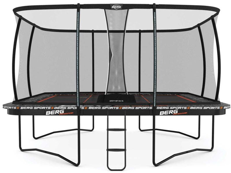 BERG Trampolin Ultim Pro Bouncer Sports Regular 5x5 inkl. Sicherheitsnetz Deluxe XL
