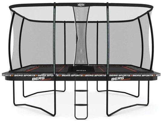 BERG Trampolin Ultim Pro Bouncer Sports Regular 5x5 inkl. Sicherheitsnetz Deluxe XL