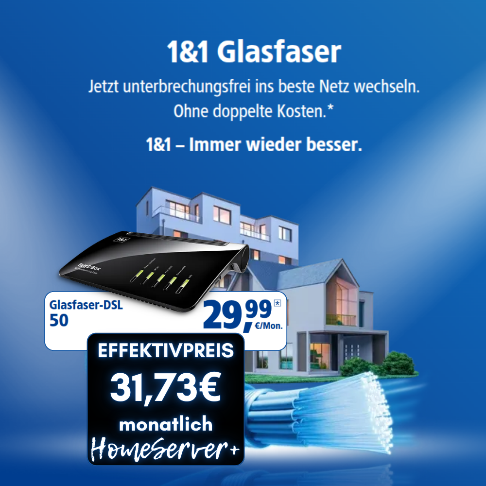 1&1 Glasfaser / DSL