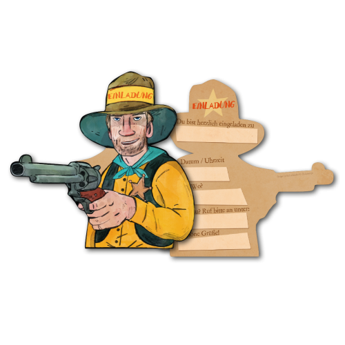 Einladungen  - Cowboy