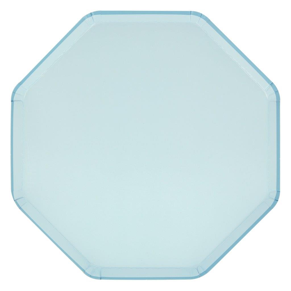 Summer Sky Blue Pappteller gross