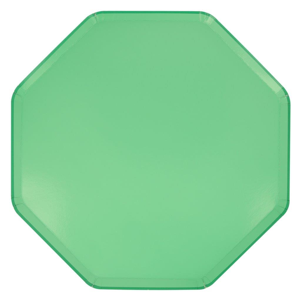 Emerald Green Pappteller gross