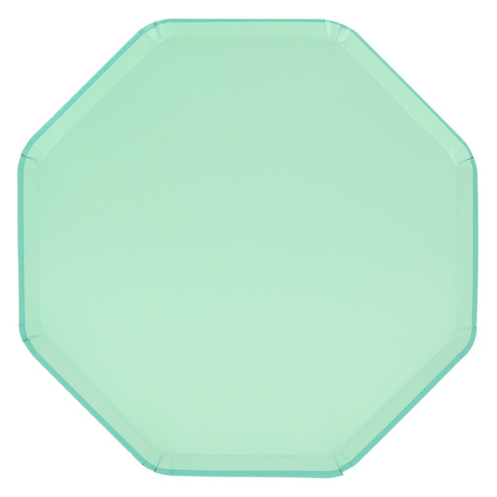 Sea Foam Green Pappteller gross