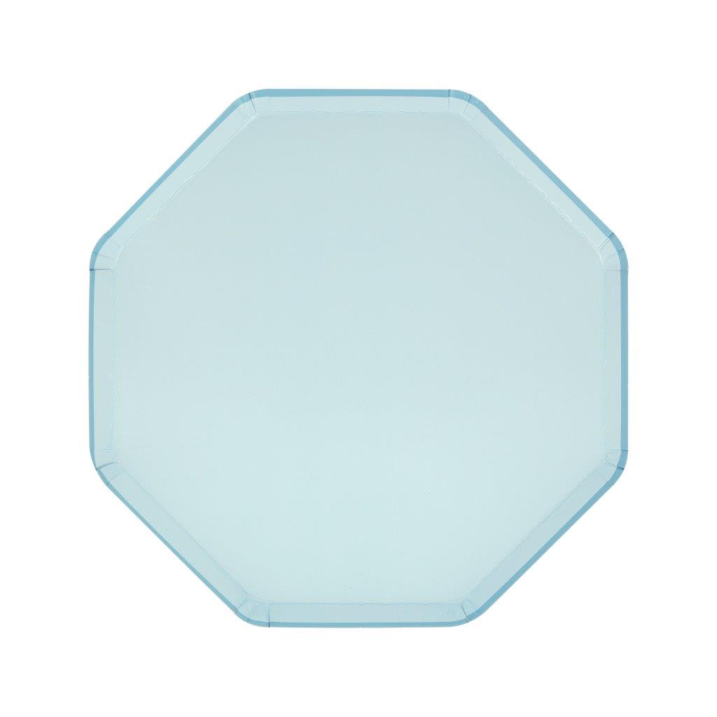 Summer Sky Blue Pappteller klein