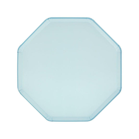 Summer Sky Blue Pappteller klein