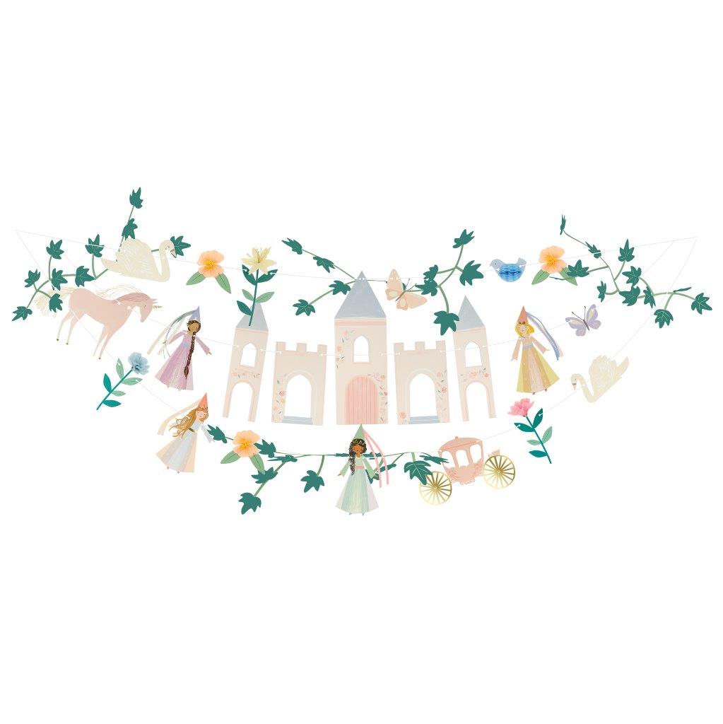 Magische Prinzessin Girlande m. Blumen