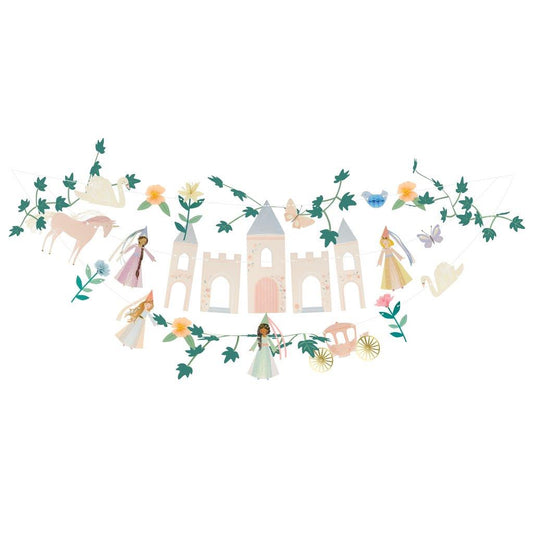 Magische Prinzessin Girlande m. Blumen