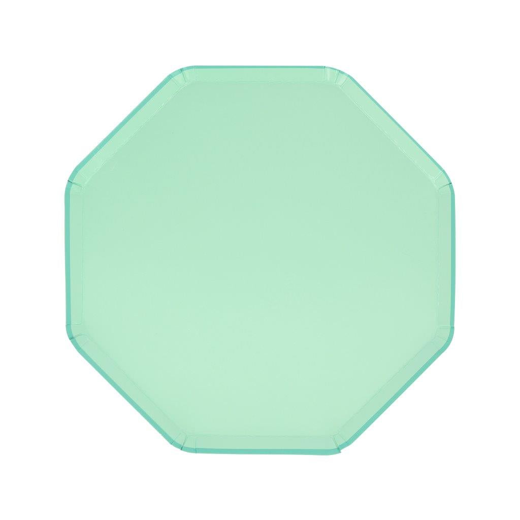 Sea Foam Green Pappteller klein