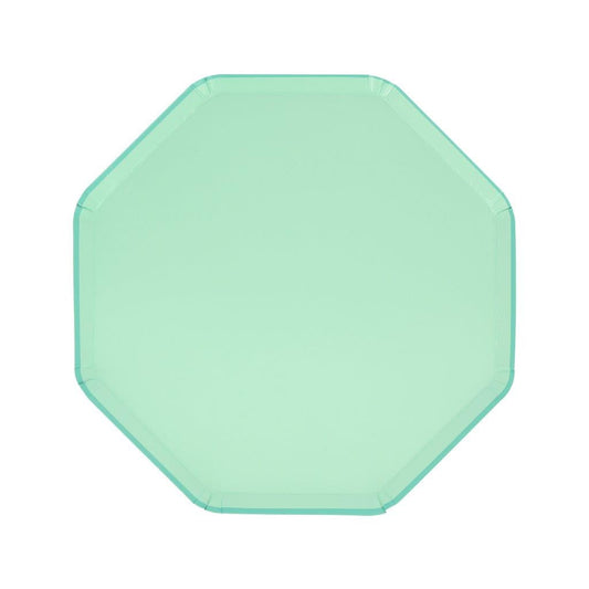Sea Foam Green Pappteller klein