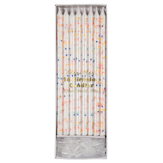 Neon Confetti Kerzen