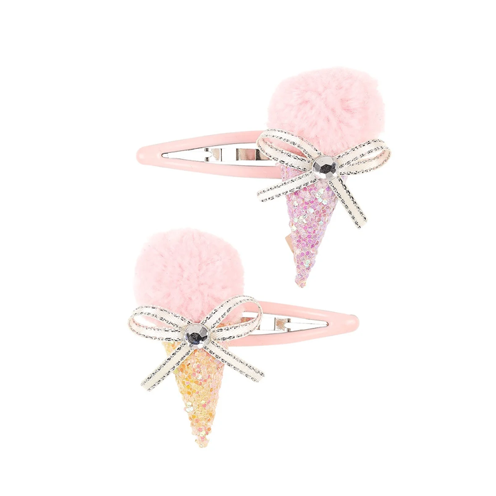 Haarspangen Eis rosa