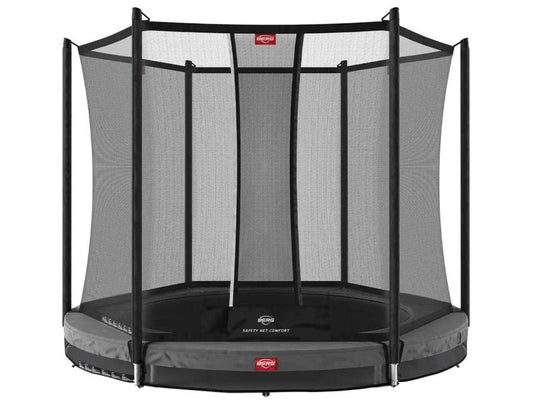 BERG Trampolin Favorit InGround 200 Grey inkl. Sicherheitsnetz Comfort