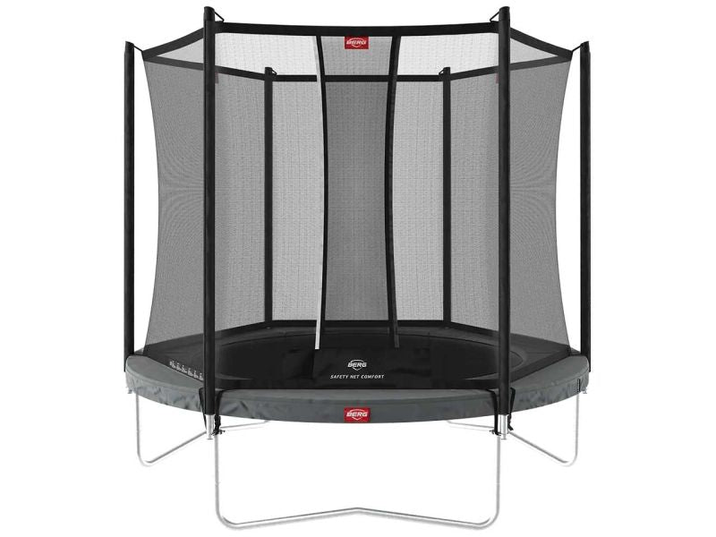 BERG Trampolin Favorit Regular 200 Grey inkl. Sicherheitsnetz Comfort