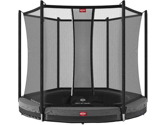 BERG Trampolin Favorit InGround 270 Grey inkl. Sicherheitsnetz Comfort