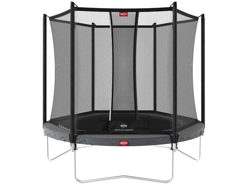 BERG Trampolin Favorit Regular 270 Grey inkl. Sicherheitsnetz Comfort und Leiter