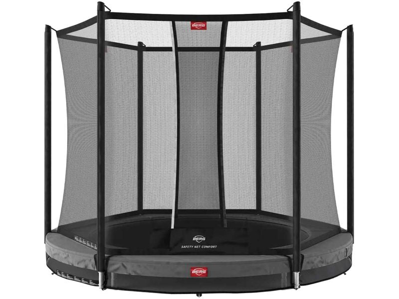 BERG Trampolin Favorit InGround 330 Grey inkl. Sicherheitsnetz Comfort