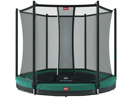 BERG Trampolin Favorit InGround 330 Green inkl. Sicherheitsnetz Comfort