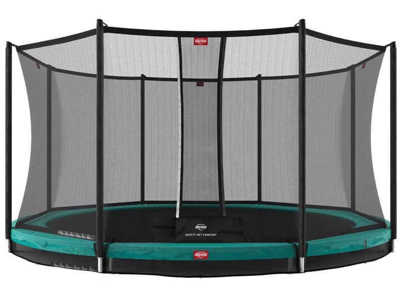 BERG Trampolin Favorit InGround 380 Green inkl. Sicherheitsnetz Comfort
