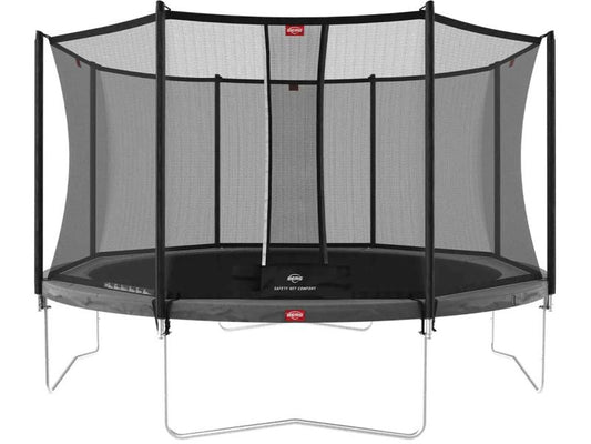 BERG Trampolin Favorit Regular 380 Grey inkl. Sicherheitsnetz Comfort