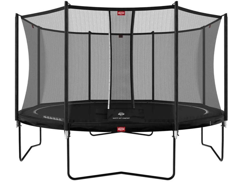 BERG Trampolin Favorit Regular 380 Black inkl. Sicherheitsnetz Comfort