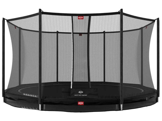 BERG Trampolin Favorit InGround 380 Black inkl. Sicherheitsnetz Comfort - Modell 2022