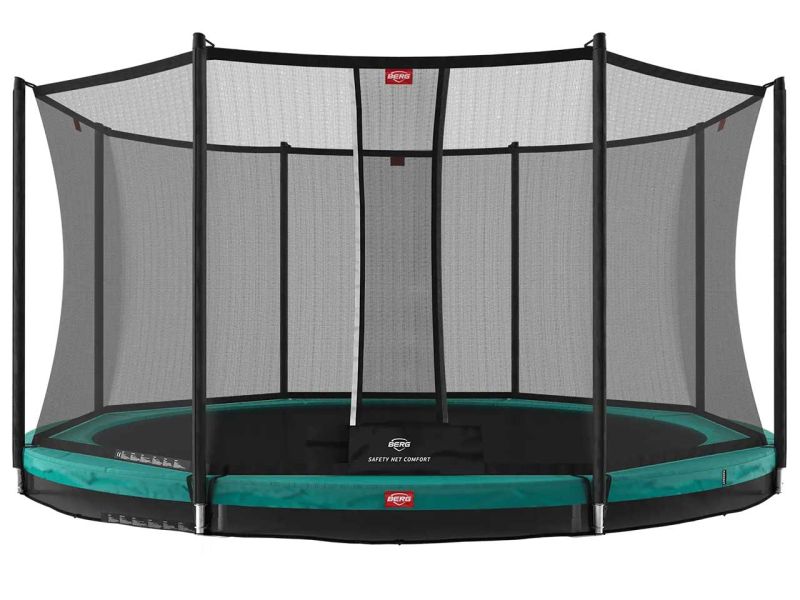 BERG Trampolin Favorit InGround 430 Green inkl. Sicherheitsnetz Comfort - Modell 2021