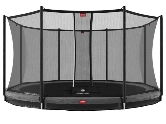 BERG Trampolin Favorit InGround 430 Grey inkl. Sicherheitsnetz Comfort