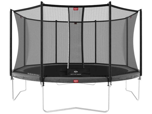 BERG Trampolin Favorit Regular 430 Grey inkl. Sicherheitsnetz Comfort