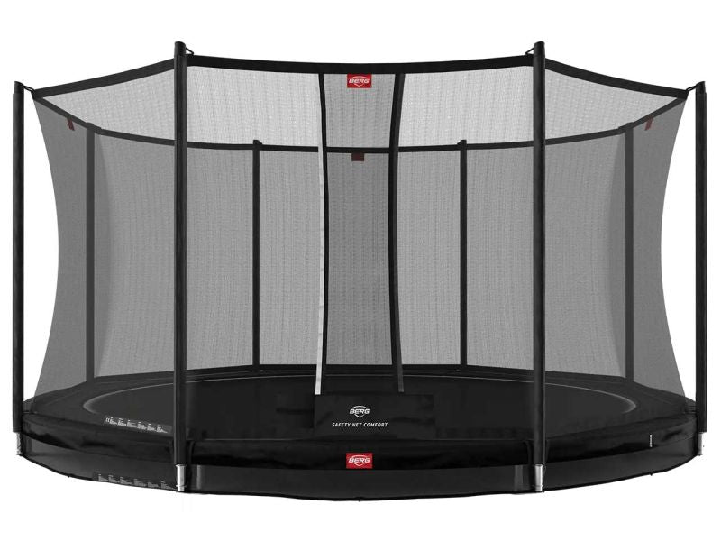 BERG Trampolin Favorit InGround 430 Black inkl. Sicherheitsnetz Comfort - Modell 2022