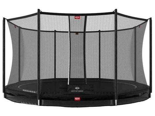 BERG Trampolin Favorit InGround 430 Black inkl. Sicherheitsnetz Comfort - Modell 2022